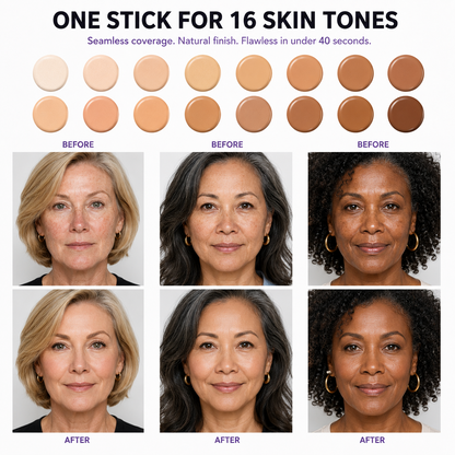 2-in-1 Color Changing Foundation Stick – The stick that makes mature skin glow again-2