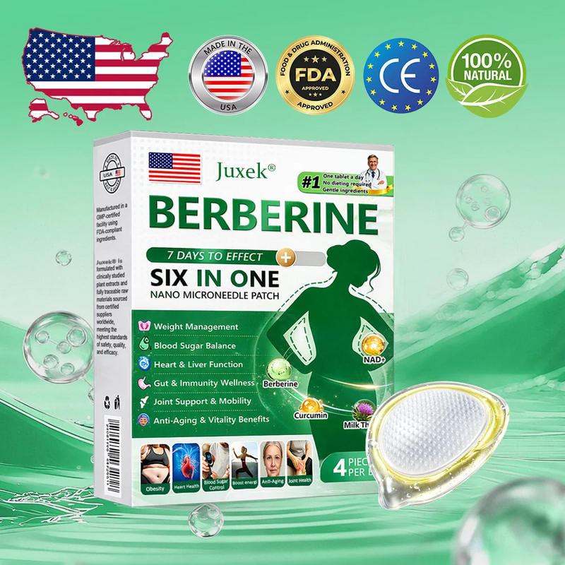Juxek® Berberine 6-in-1 Nano Microneedle Patch